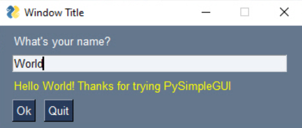 Python GUI